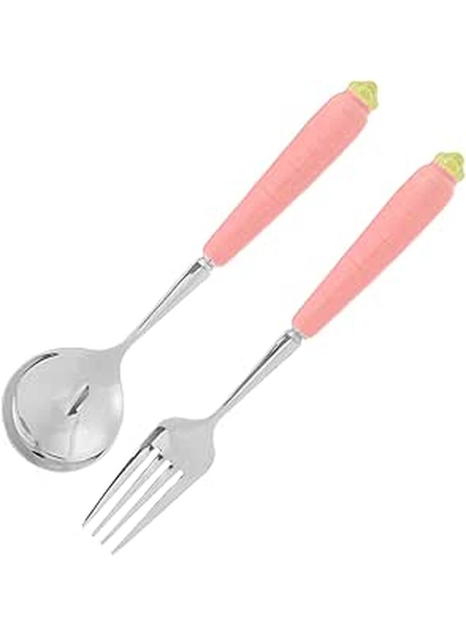 مجموعة شوكة وملعقة للأطفال من Carrot Design لوقت الوجبات - Image 1