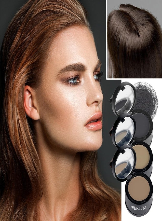 WENJLYJ Root Cover Up Hair Loss Concealer - Hairline Shadow Powder for Touch-Ups and Toppers, 3PCS (Dark Coffee, Light Coffee, Black) - Image 2