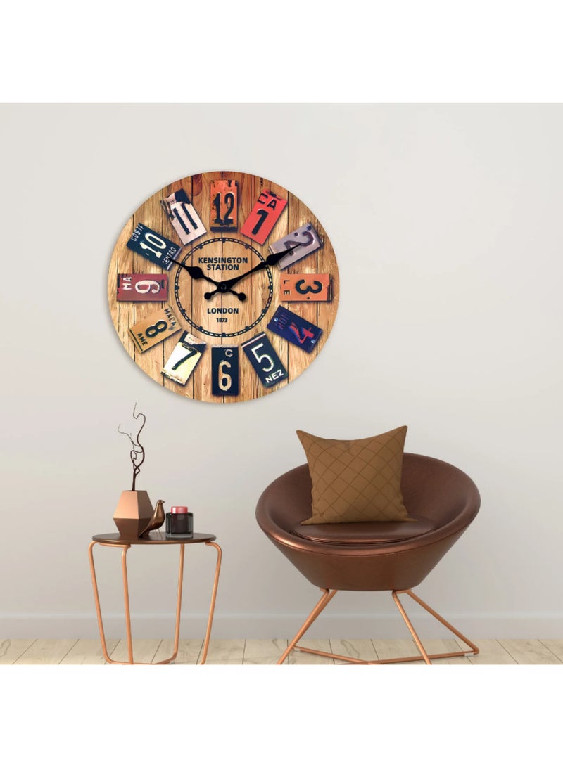 1pcs Wood European Old Time Classic Retro Wall Clock Fashion Decoration Living Room Wall Decor Saat Home Watch Wall Gift 35cm - Image 2