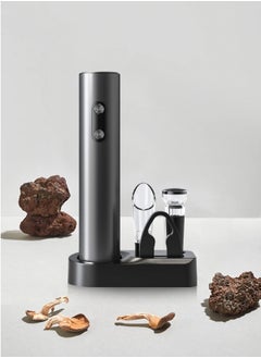 HomarKet 4- in-1 Electric Wine Openers Set Wine Bottle Opener Automatic Wine Opener Gift Box with Foil Cutter and Vacuum Stoppers for Wine Lover Men Father Kitchen Party Home  - Image 3