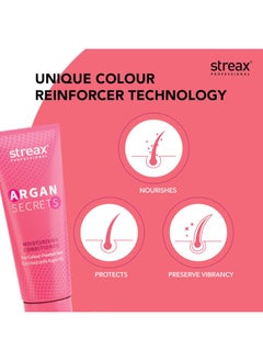 Streax Professional Argan Secret Conditioner | Hair Conditioner For Women Enriched With Argan Oil| Uv Filter For Color Protection | Retains Colour Upto 10 Weeks | 240Gm, (1 Count)  - Image 3