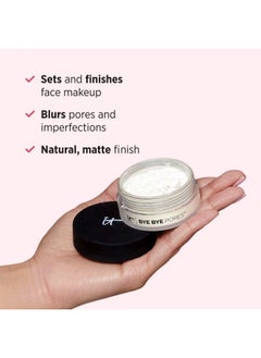 IT COSMETICS IT Cosmetics Bye Bye Pores - Poreless Finish Loose Setting Powder Makeup - Translucent Blurring Powder for All Skin Tones - Face Powder with Peptides, Silk, Collagen & Antioxidants - 0.23 oz  - Image 4