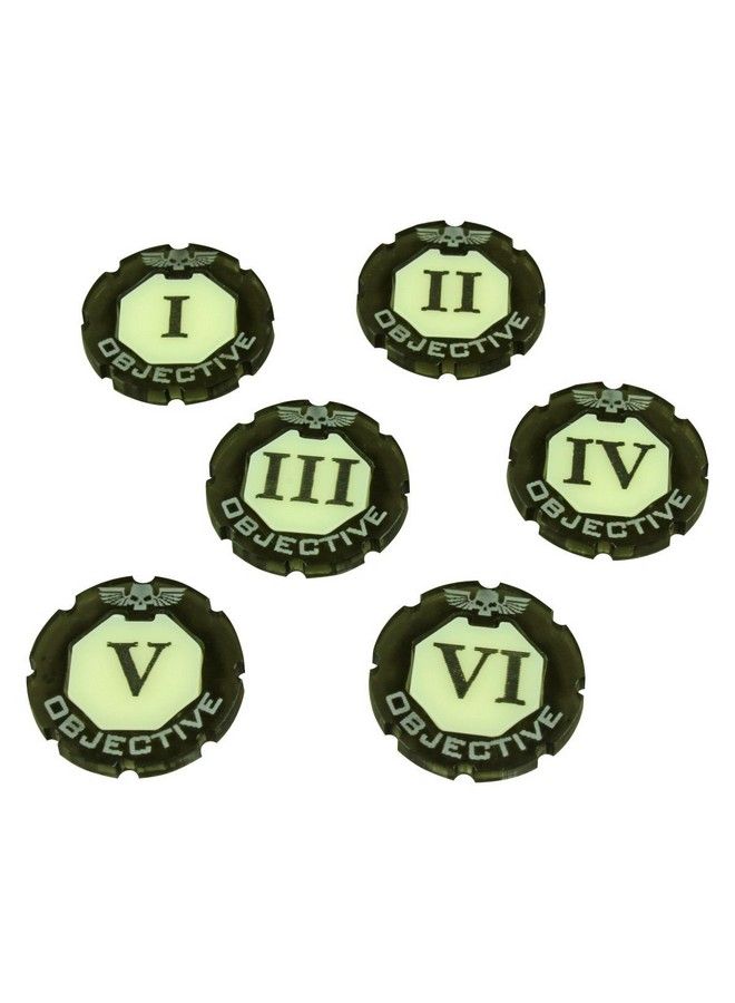 LITKO Whv8: Premium 2 Tone Objective Token Set Numbered 1 6 (6) - Image 1