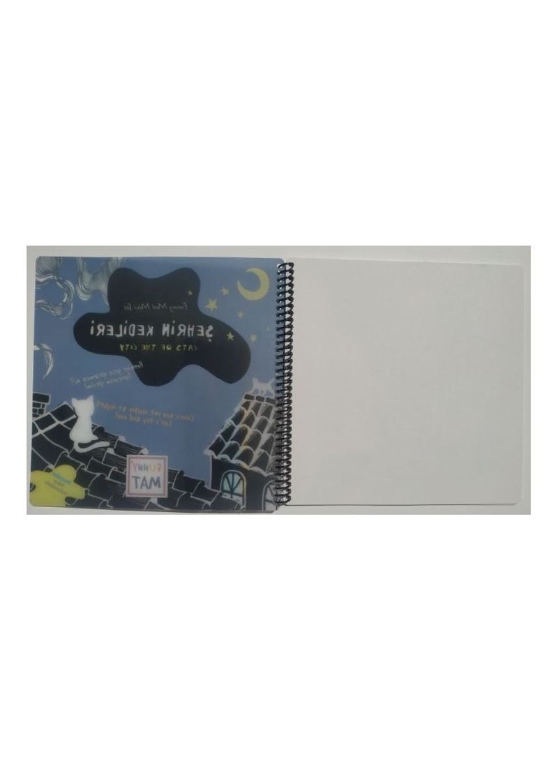 Funny Mat Washable Silicone Coloring Pads Notebooks and Mat Mini Set City - Image 2
