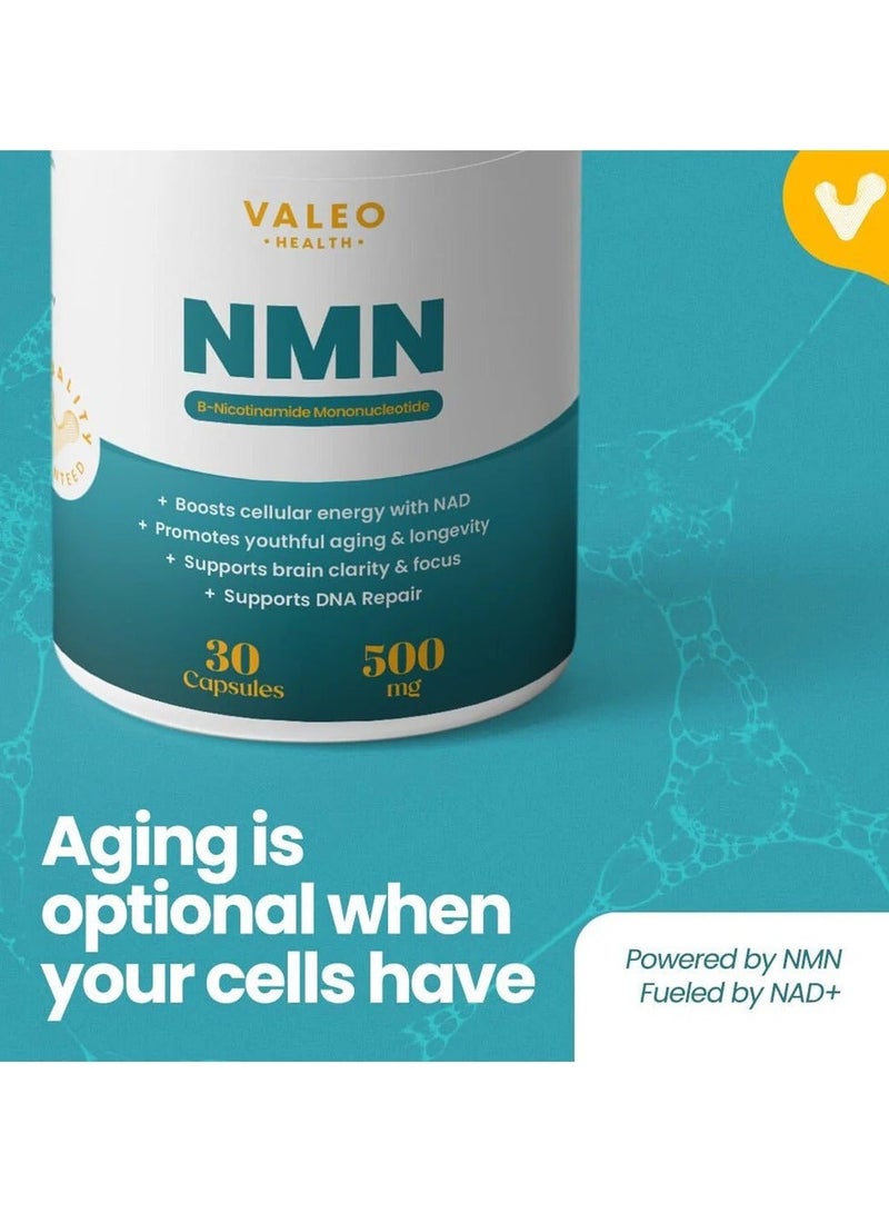 Valeo NMN 500mg Capsule 30 (Caps per bottle) - Image 3