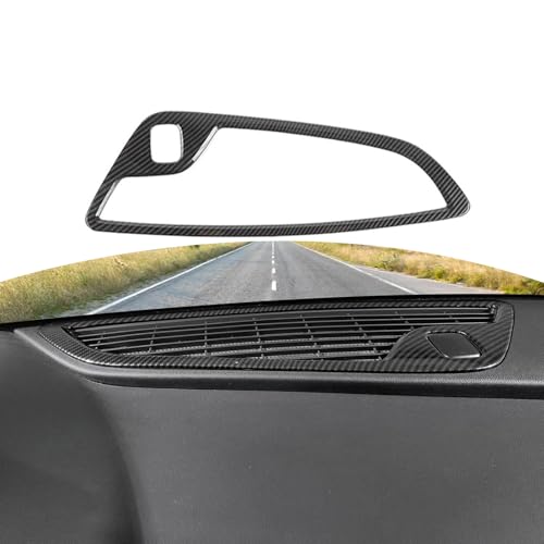 JOSHELA for Camaro Center Console Dashboard Trim Cover for Chevy Camaro 2016-Present Black Carbon Fiber Interior Accessories 1pc - Image 1