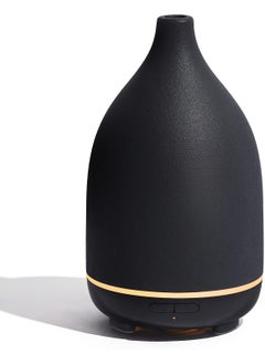 InnoGear InnoGear Oil Diffuser, 150ML Ceramic Diffuser for Essential Oils Handcrafted Aromatherapy Diffuser Ultrasonic Cool Mist Humidifier with 2 Mist Modes Waterless Auto Off for Room Office, Black 