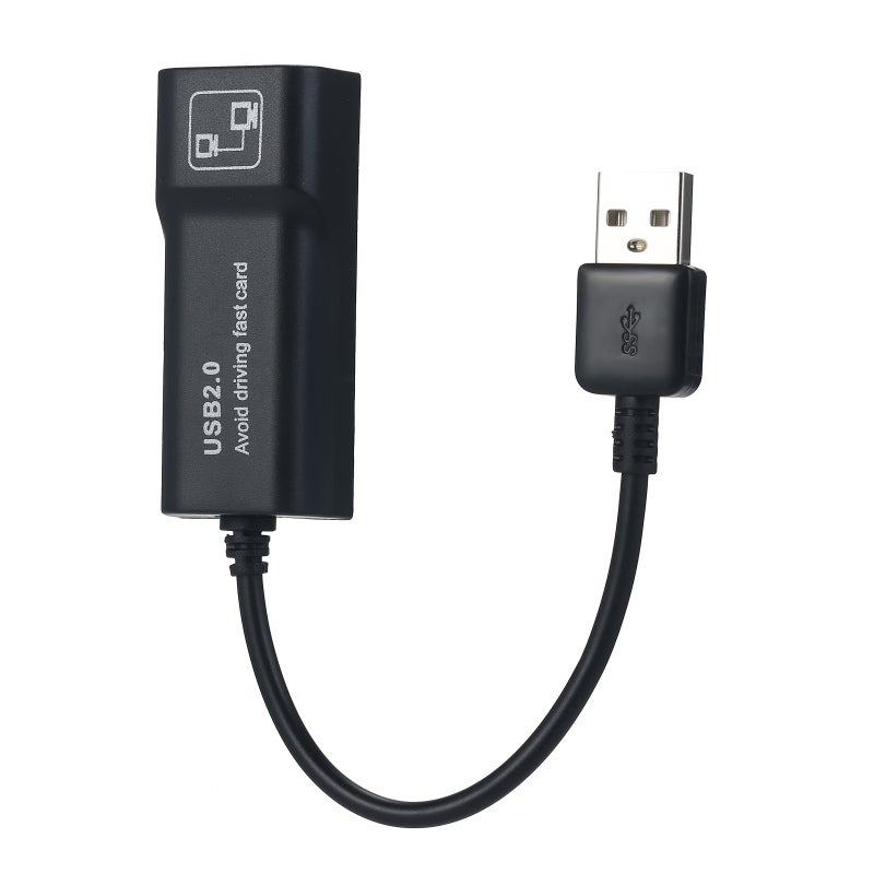 USB Ethernet Adapter: 100Mbps USB 2.0, Lightweight ABS Shell, Plug And Play - High Speed Wired Connection RJ45 Converter For Laptops, Macbook Air, Video Conferencing, Gaming - Image 1