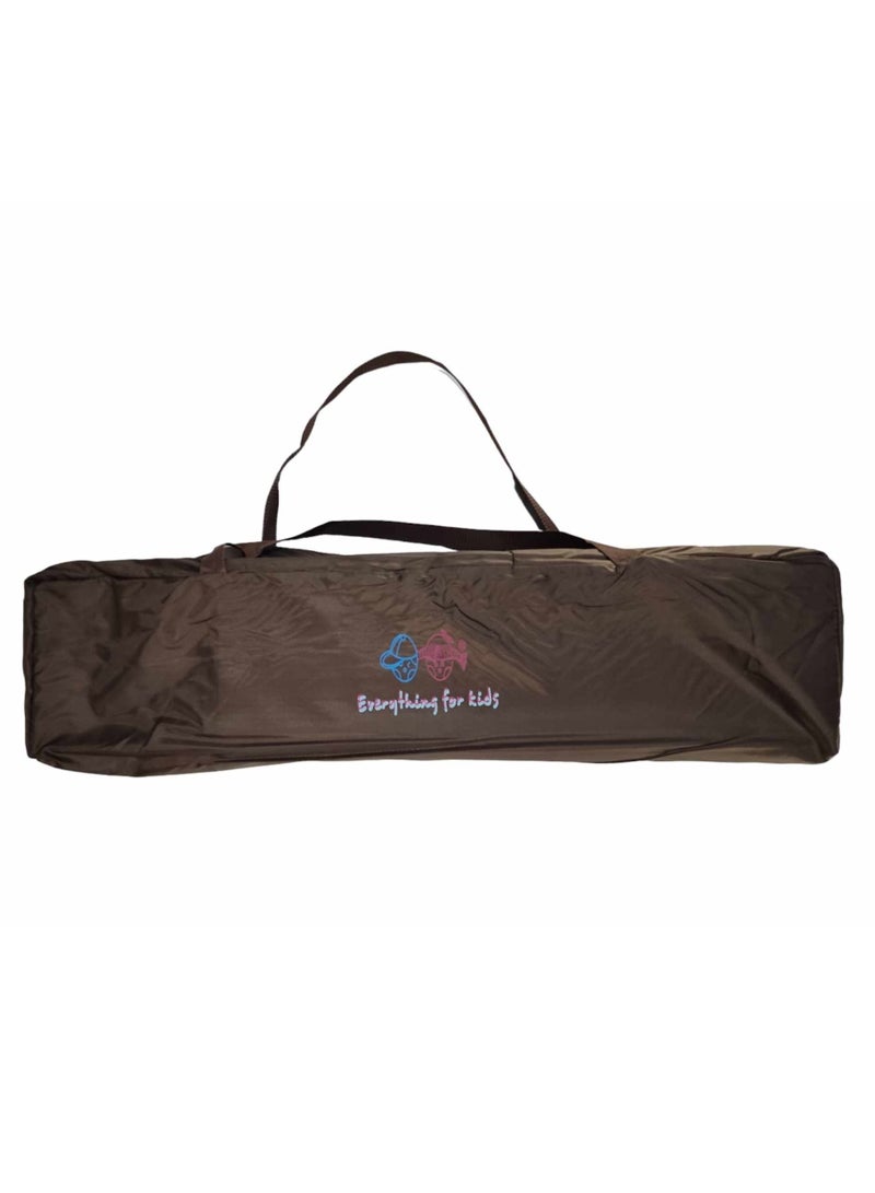 Everything For Kids Portable Baby Bed Travel Cot And Playpen - Quick Foldable with Carrying Bag 120x60cm - Image 3