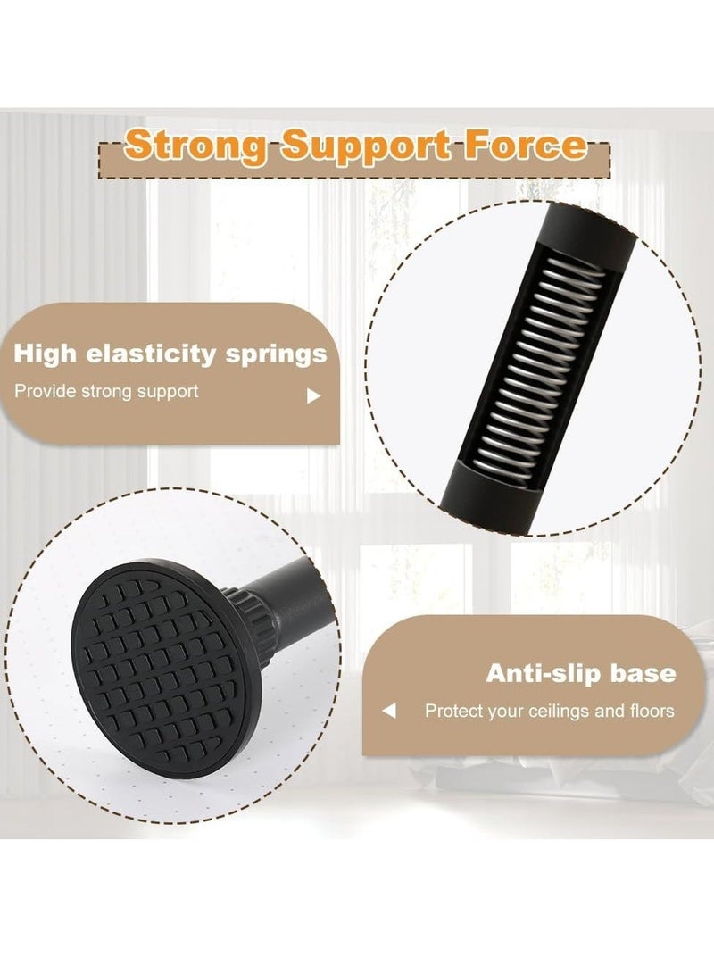 والالا فاصل غرفة قائم بذاته قابل للتعديل، قضبان ستائر بدون شد، قضبان فاصل حائط من الأرضية إلى السقف، قضبان فاصلة شديدة التحمل - Image 4