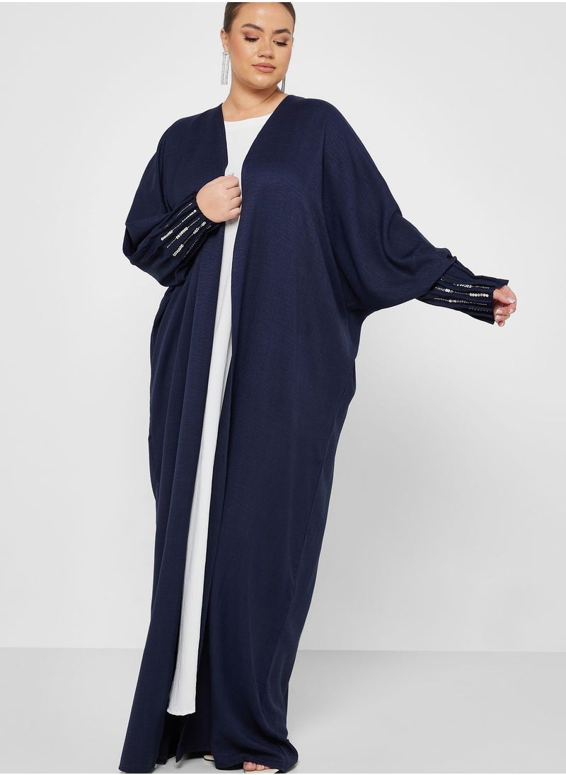 Seam Detail Sleeve Hem Bisht Abaya With Sheila - pzsku/Z76283CFDF37AE6914057Z/45/_/1698981919/2d8d090b-64cb-4f9a-b9ce-d158e4d672aa