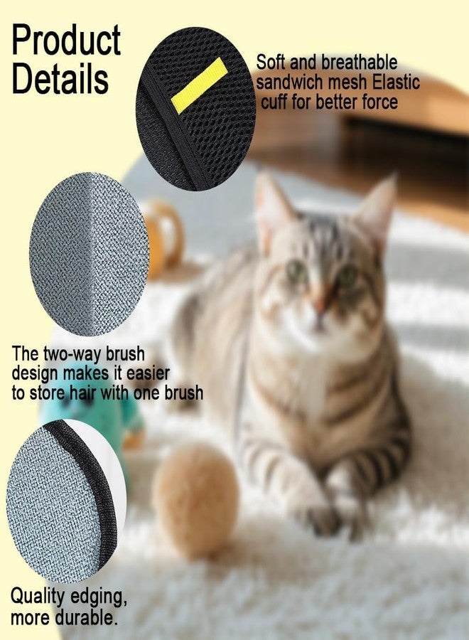 AARUX Pet Hair Removal Gloves for Cats & Dogs, Reusable Pet Fur Remover Brush Pads for Sofa, Clothes & Car | Lint Remover Glove with Mesh Design | Easy Cleaning Tool for Pet Owners - Image 3