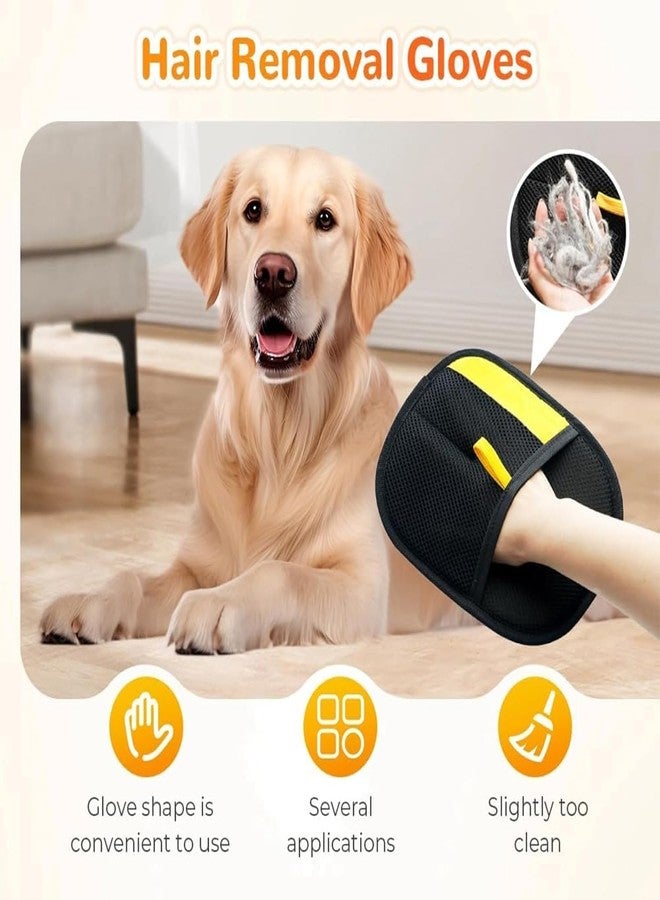 AARUX Pet Hair Removal Gloves for Cats & Dogs, Reusable Pet Fur Remover Brush Pads for Sofa, Clothes & Car | Lint Remover Glove with Mesh Design | Easy Cleaning Tool for Pet Owners - Image 2