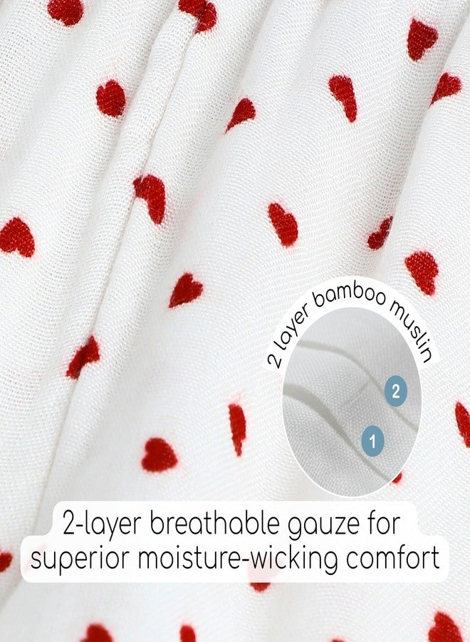 Cocoon Care Muslin Cotton Printed Night Suit for Boys and Girls | Sleepwear for Babies | Winter Pajama Set for Kids | Night wear for Baby | 18-24 M | Heart - Image 5