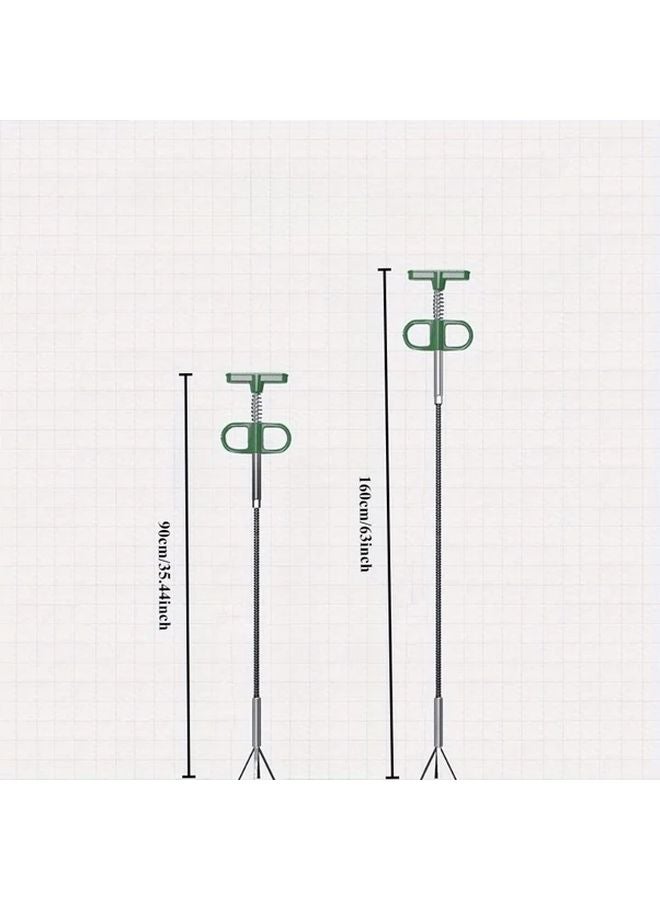 Green 62 99 Inch Sewer Dredge Bathroom Hair Sink Cleaning Tool Snake Spring Pipe Dredge Kitchen Accessories - Image 4