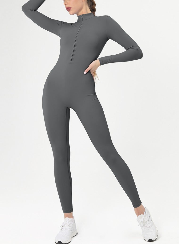 general Zipper Longsleeve Sport Jumpsuits Women  - Image 1