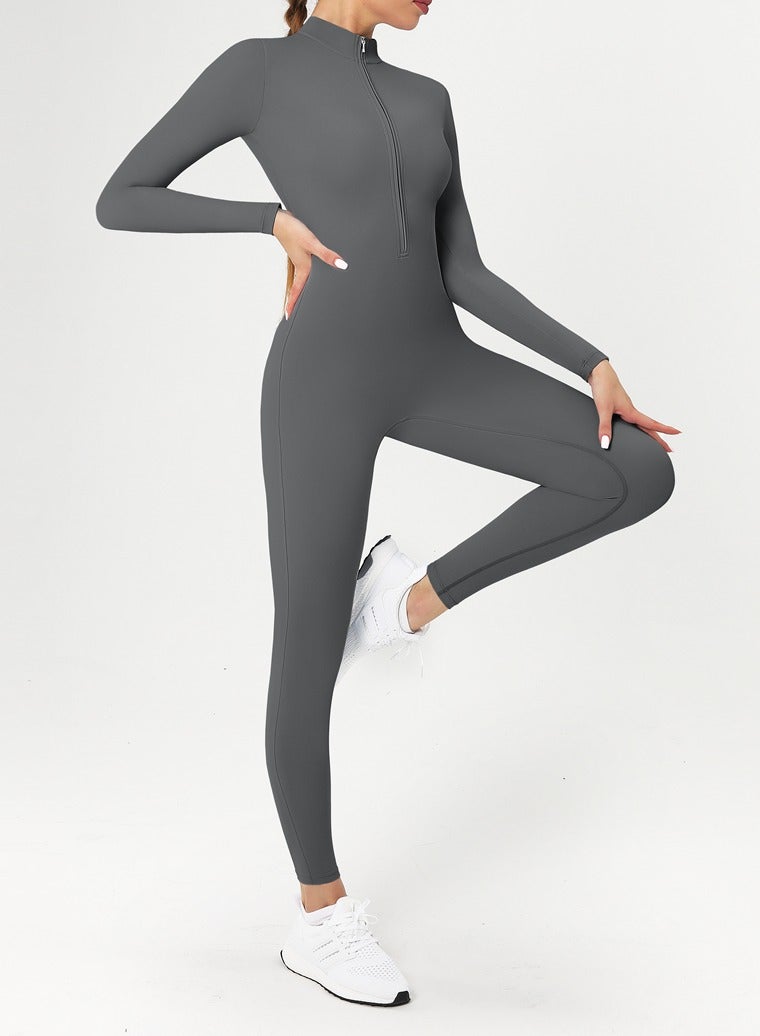 general Zipper Longsleeve Sport Jumpsuits Women  - Image 3