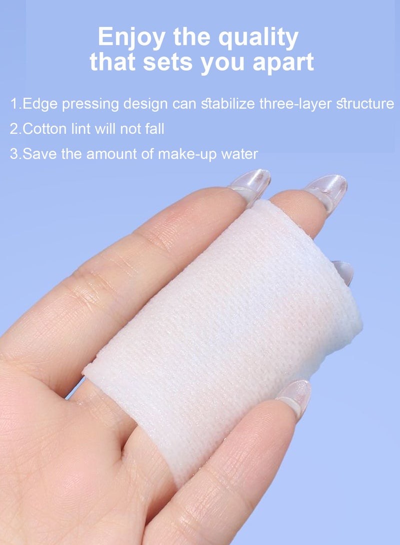 روعة 180 عدد لوسائد ماكياج القابلة للتصرف منصات منخفضة الحساسية خالية من الطفوف تنظيف ماكياج إزالة لوسائد القطن للوجه - Image 5