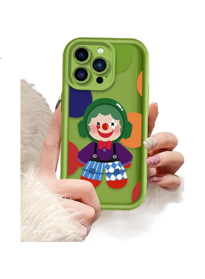 Zitai Apple 15 Phone Case Iphone 15 Protective Cover Painted Personalized Creative Anti-Drop Shell [Green Humor] - Image 1