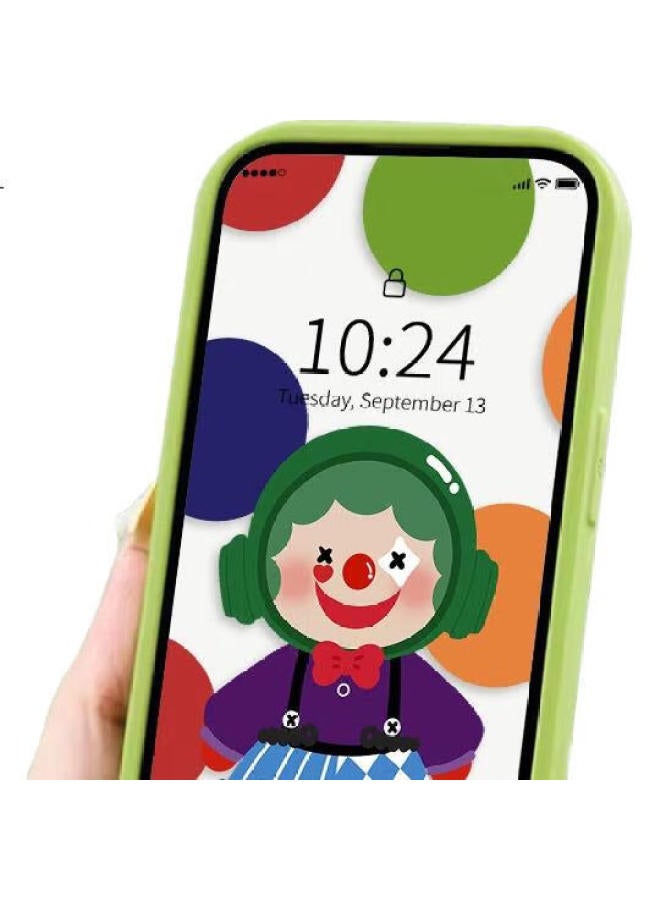 Zitai Apple 15 Phone Case Iphone 15 Protective Cover Painted Personalized Creative Anti-Drop Shell [Green Humor] - Image 3