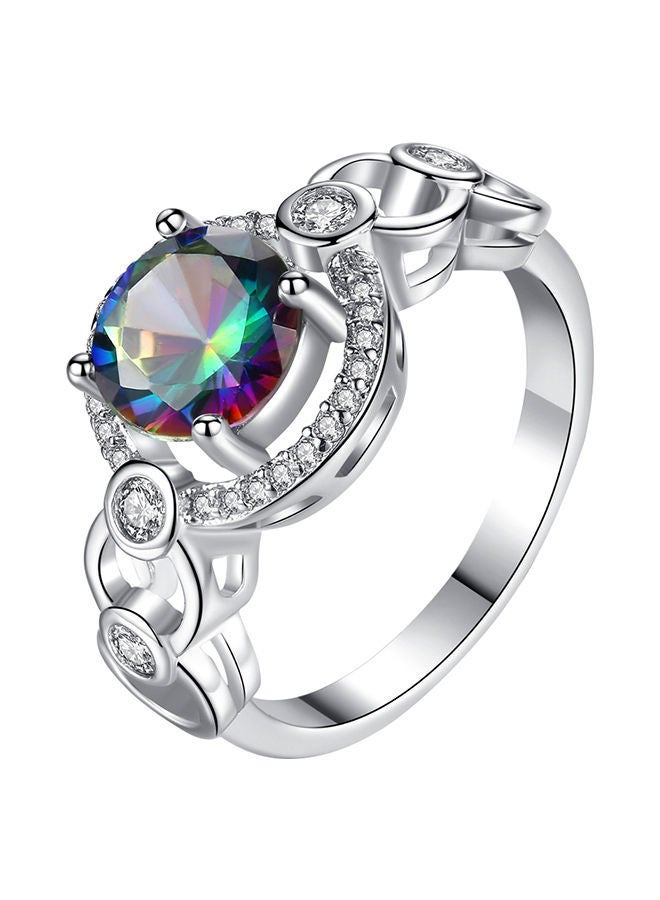 NIBEMINENT Zircon Cubic Wedding Ring - Image 1
