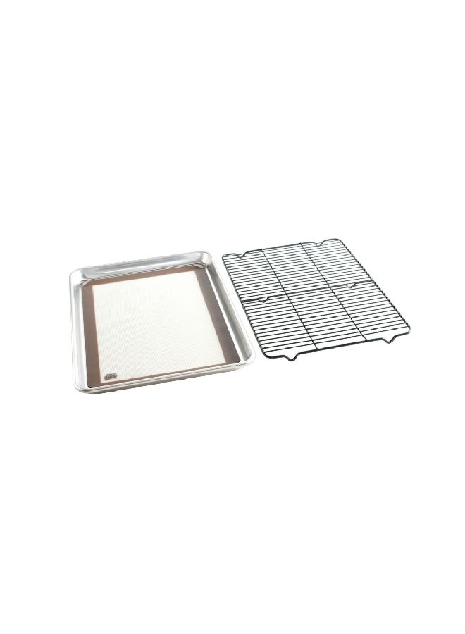 NORDICWARE 3-Piece Cookie Baking Set Silver 1.1 x 13 x 18 Inch 43130AHS  - Image 1