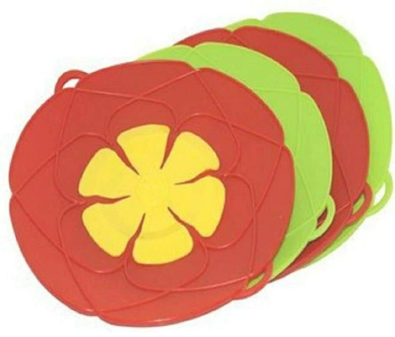 KACHKIT Spill Stopper Lid Cover,Anti Spill Lid Cover,Pot Cover Silicone Spill Stopper Lid,Boil Over Safeguard, 11inch/10.2inch Multi-Function Kitchen Tool(Pic-1 ;Multicolor). - Image 2