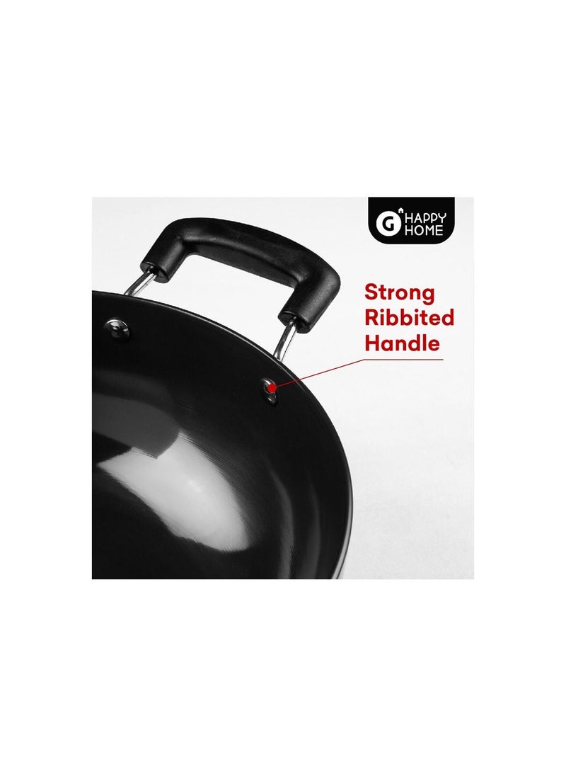 Happy Home - G Happy Home Deep Kadahi Hard Anodised 24cm - Image 1