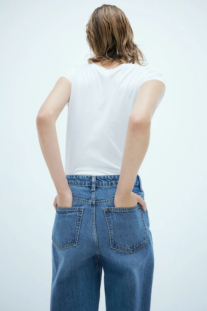 اتش اند ام جينز بقصّة مستقيمة