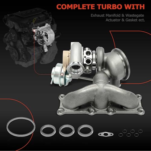 A-Premium Complete Turbo Turbocharger Kit, with Wastegate Actuator & Gasket, Compatible with BMW 740i 2010-2015, 740Li 2011-2015, 740Li xDrive, 2013-2015, X6 2008-2016, 3.0L, Replace# 49131-07239 - Image 2