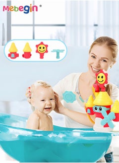 MEBEGIN Electric Castle-shape Bath Toy with 3 Powerful Suction Cups, Adorable Shower Head, Absorbent Bathtub Spray Toy, Creative Baby Bath Companion Toy, Suitable for Tub and Wall, Maximum Fun in Tub or Sink for Infants and Newborn Babies, 26*10.5*30cm  - Image 2