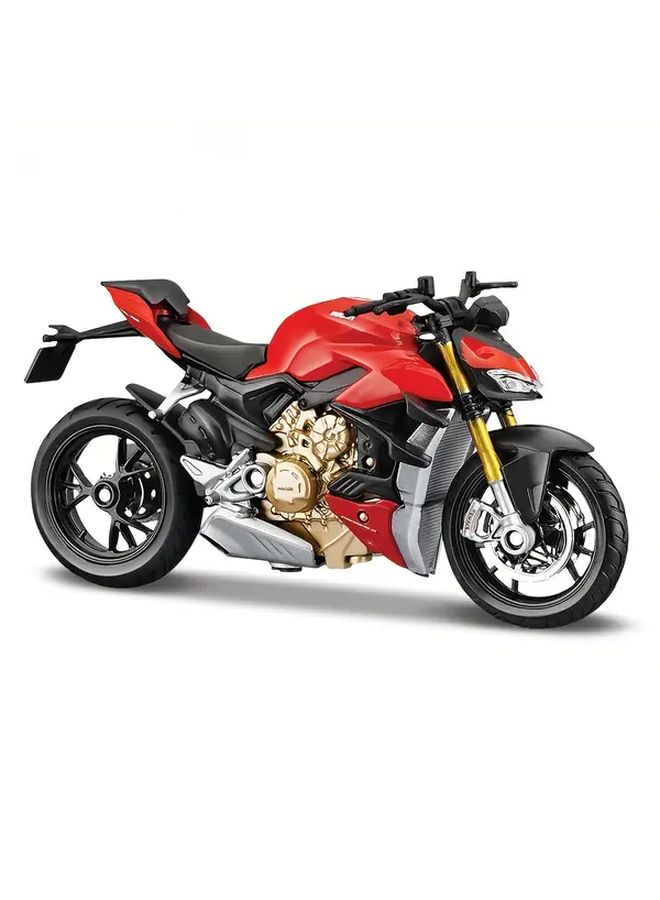 Diecast 1 18 Ducati Super Naked V4 S Model Bike Motorcycle Collectible Gift - Image 3