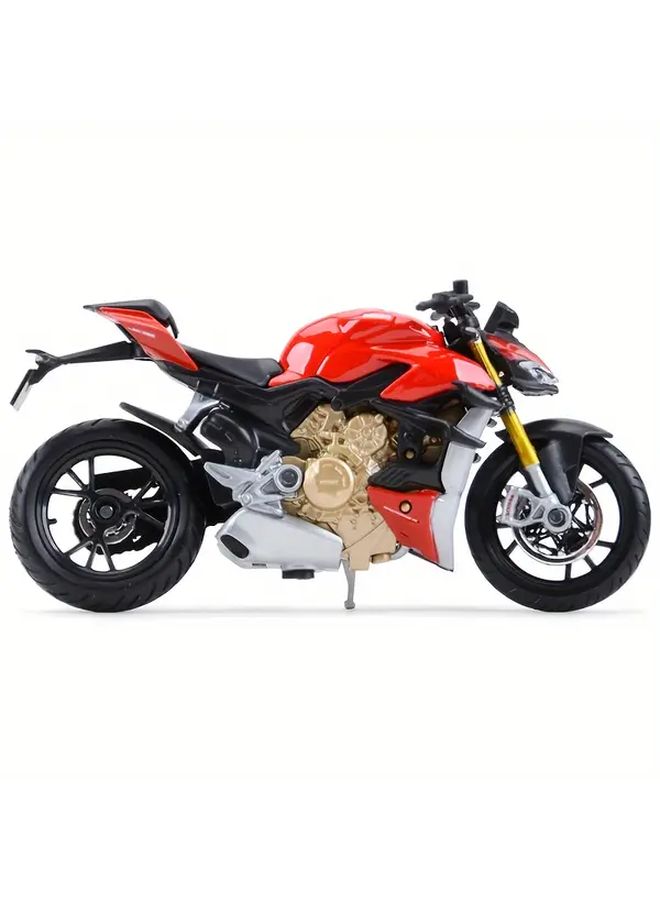 Diecast 1 18 Ducati Super Naked V4 S Model Bike Motorcycle Collectible Gift - Image 5
