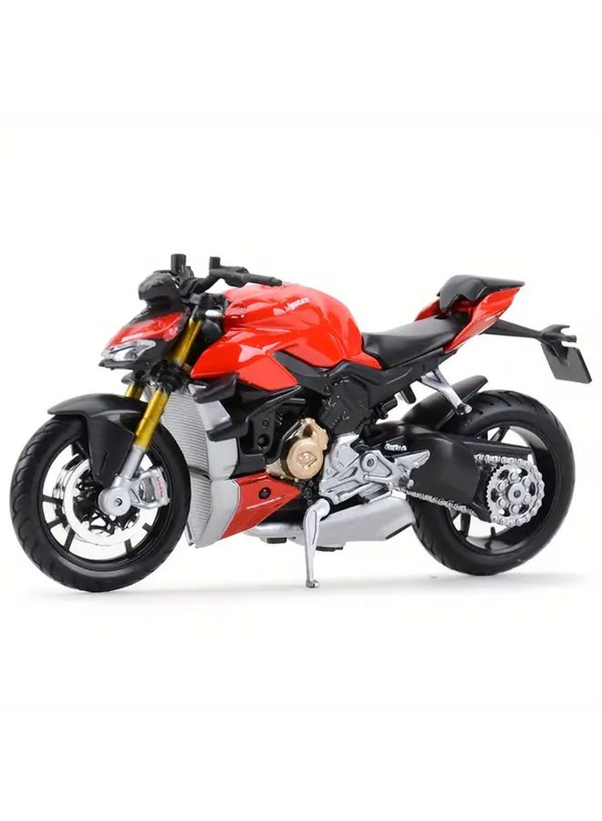 Diecast 1 18 Ducati Super Naked V4 S Model Bike Motorcycle Collectible Gift - Image 1