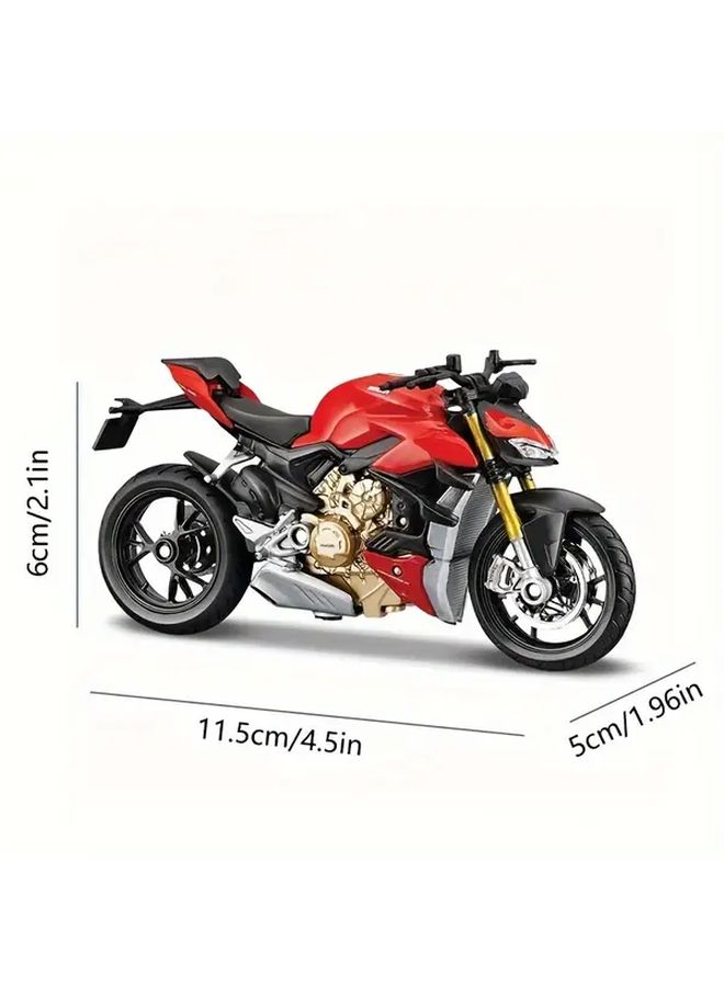 Diecast 1 18 Ducati Super Naked V4 S Model Bike Motorcycle Collectible Gift - Image 2