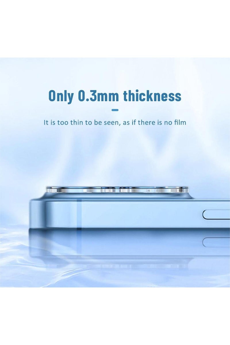 إيروريكس واقي عدسة زجاجي مقوى لهواتف آيفون 15، متوافق مع آيفون 15، 14، 13، 12، 16 برو ماكس، غطاء حماية كامل للعدسة - Image 4