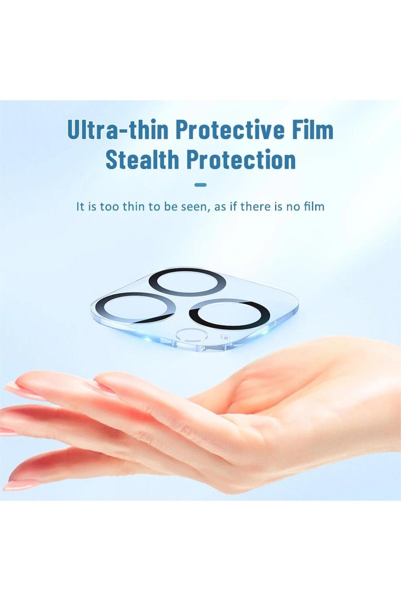 إيروريكس واقي عدسة زجاجي مقوى لهواتف آيفون 15، متوافق مع آيفون 15، 14، 13، 12، 16 برو ماكس، غطاء حماية كامل للعدسة - Image 5