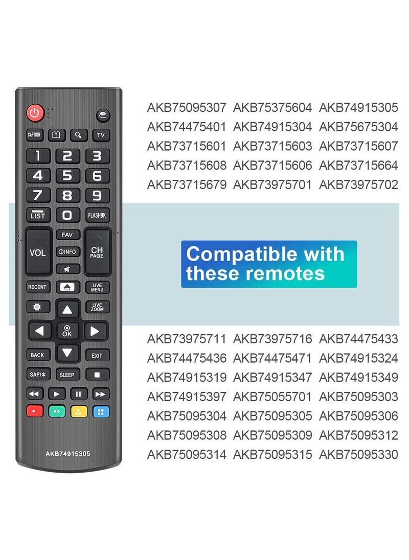 Generic - AKB74915305 Remote Control for LG TV 70UH6350 65UH6550 65UH615A 65UH6150 60UH7500 60UH6550 60UH6150 58UH6300 55UH6550 - Image 1