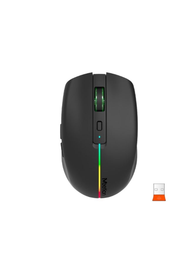 ميشين ماوس جيمينج Meetion BTM002 لاسلكي قابل للشحن – مزدوج الوضع (Wireless & Bluetooth) - Image 1
