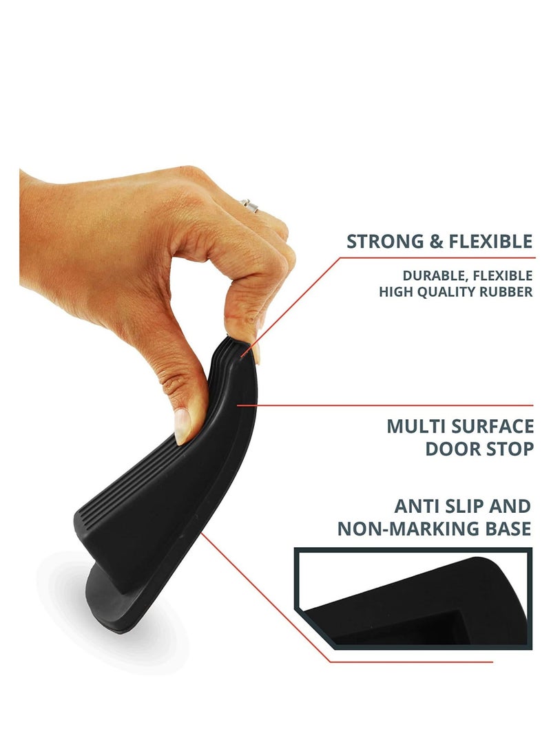 Zikra Door Stopper Set Pack of 4 Large Door Stopper Wedge, Multi Surface Design, to Sliding or Marking Floors Blocker for Hotel, Home, or Office - Image 5