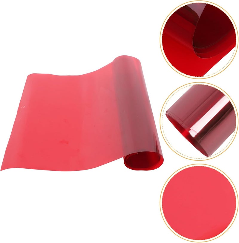 Sunset Ambience Lighting Gel Filter Film Sheet 30x100cm Red Colored Transparency Film for Photo Video Lighting Stage Studio - Image 4