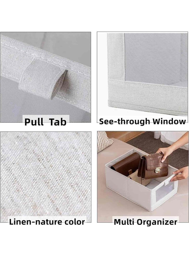 أنمي 4 حزمة خزانة الملابس المنظم ، درج المنظمون والتخزين ، طوي خزانة المنظم صناديق تخزين الحاويات لتنظيم الملابس ، الجينز ، اللعب ، كتاب. - Image 3