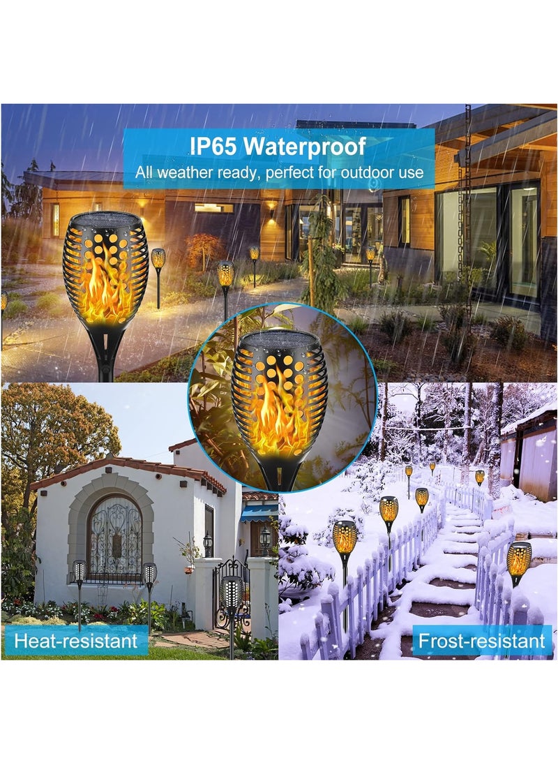 Generic Solar Lights Flickering Flames Torch Lights Outdoor Waterproof Landscape Decoration Lighting Dusk to Dawn Auto On Off Security Flame Lights for Yard Garden Pathway Driveway 6 Pack  - Image 4