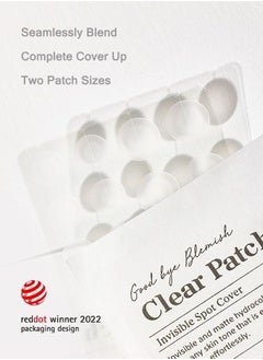 Good Bye Blemish Clear Patch, Invisible Spot Care, Acne Pimple Patch, Covering Zits, Spot Sticker for Face, Protective Cover, Waterproof, Non-drying, Thin Cover, Excellent Skin Adhesion Patch, S