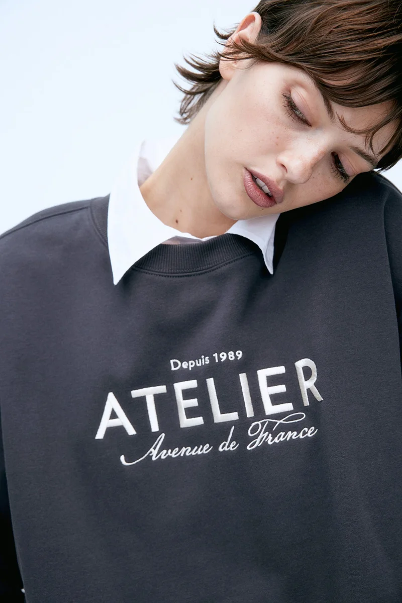 H&M Text-motif sweatshirt