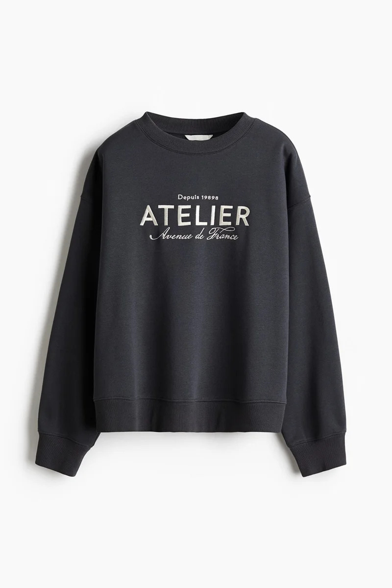 H&M Text-motif sweatshirt