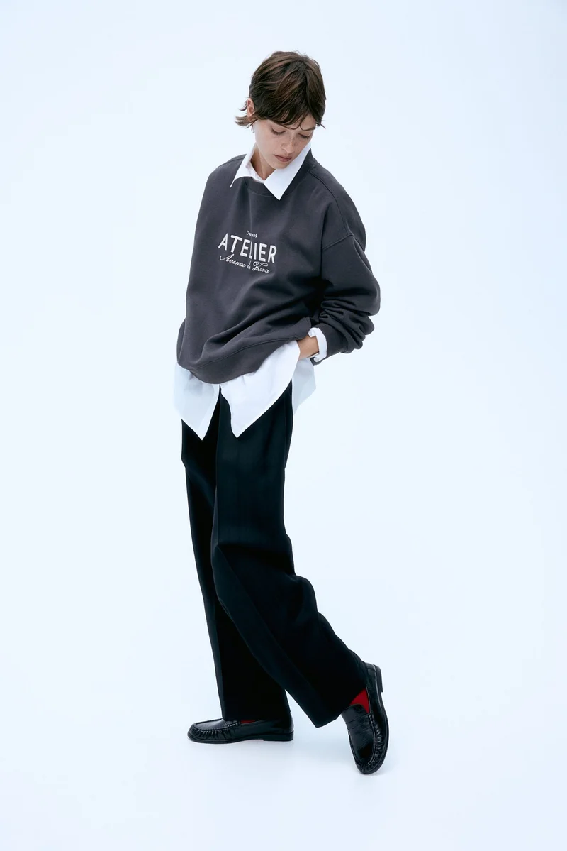 H&M Text-motif sweatshirt