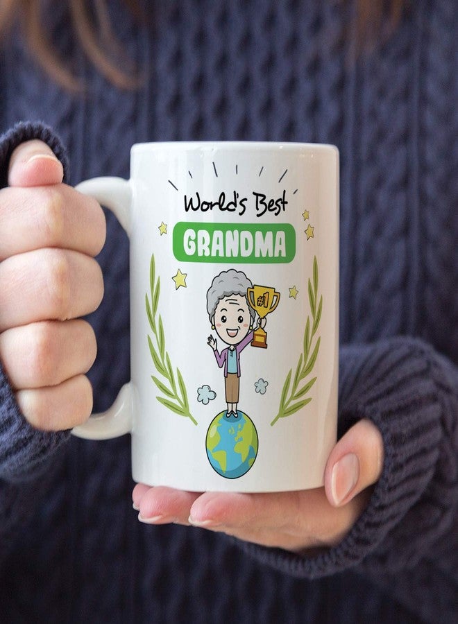 MUGFFINS Grandma Mug - World's best Grandma - Coffee Granny Mug for Breakfast Mothering Sunday/Birthday Presents for Grandmothers/Ceramic 11 oz - Image 5