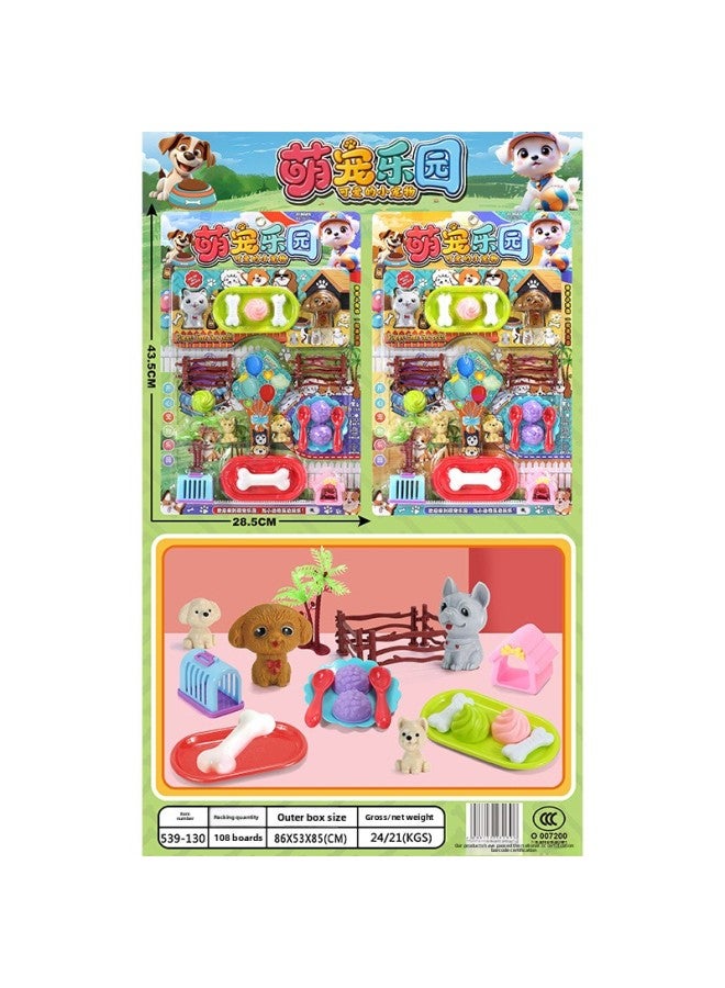 Board-mounted Children's Toys Hanging Board Play House Simulation Kitchenware Medical Equipment Dessert Set Night Market Stall Supply Small Gifts-Color:A030-30 Little Magic Princess - Image 3