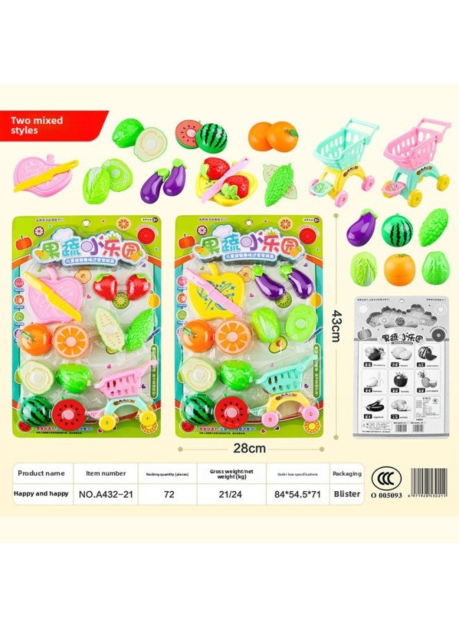 Board-mounted Children's Toys Hanging Board Play House Simulation Kitchenware Medical Equipment Dessert Set Night Market Stall Supply Small Gifts-Color:A030-30 Little Magic Princess - Image 5